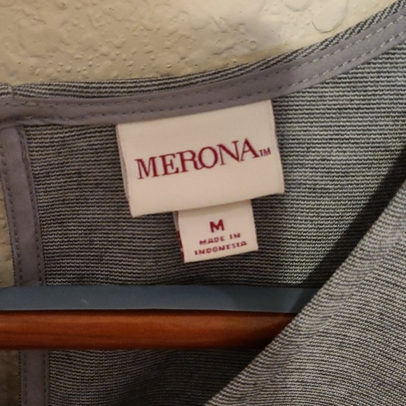Merona Grey dress size M - Picture 3 of 6